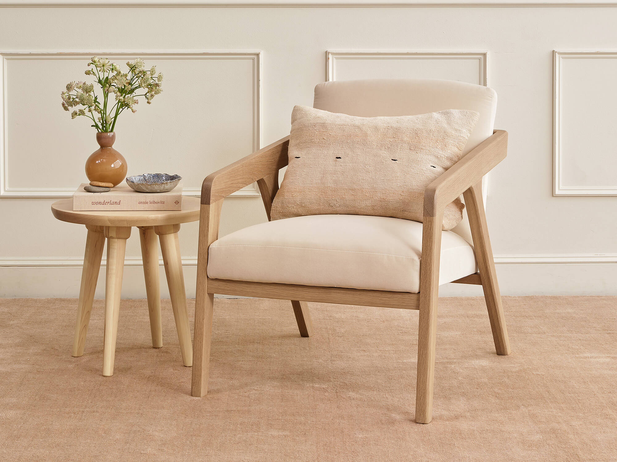 Burr Accent Chair in Natural Latex - Image 2