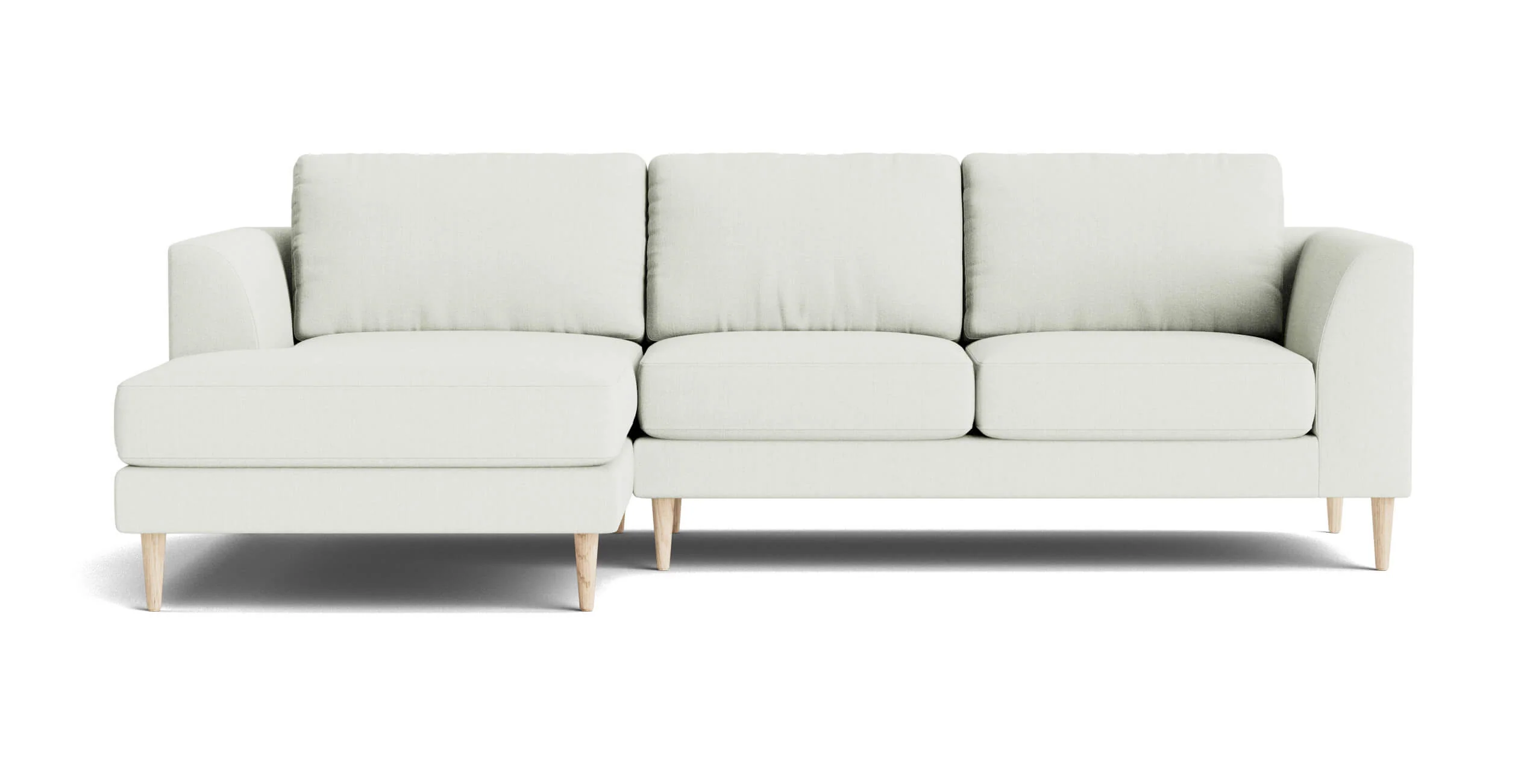 Dekayess Chaise Sectional in Natural Latex
