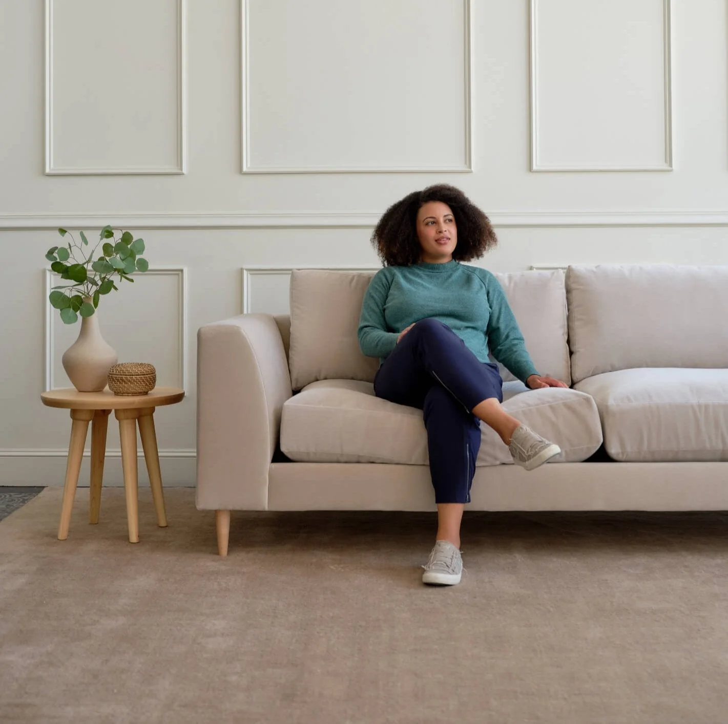 Dekayess Corner Sectional in Natural Latex - Image 4