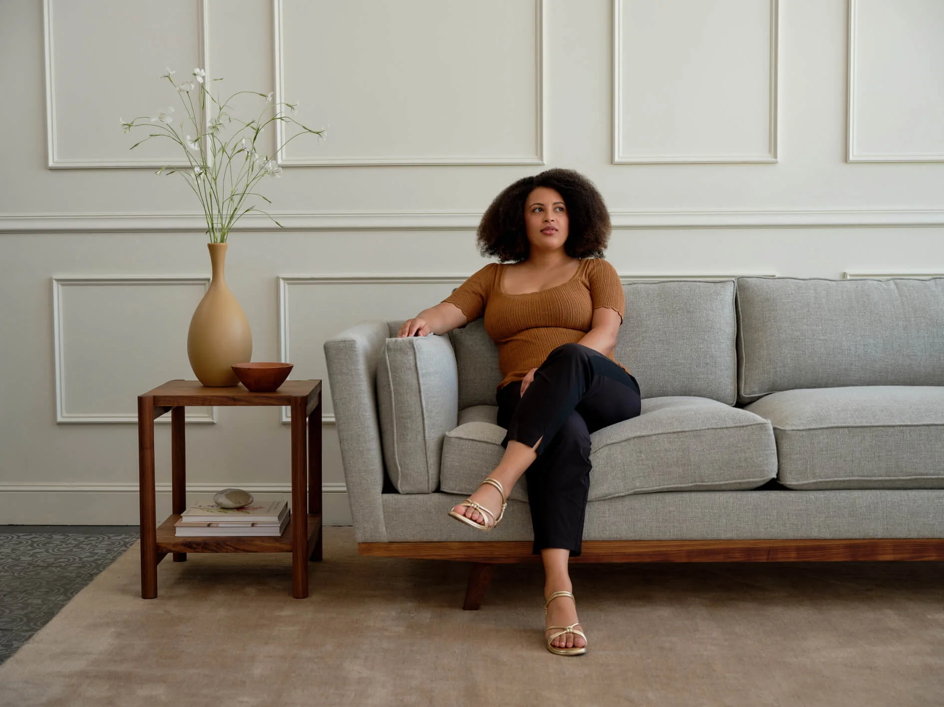 Kirnik Corner Sectional in Natural Latex - Image 5