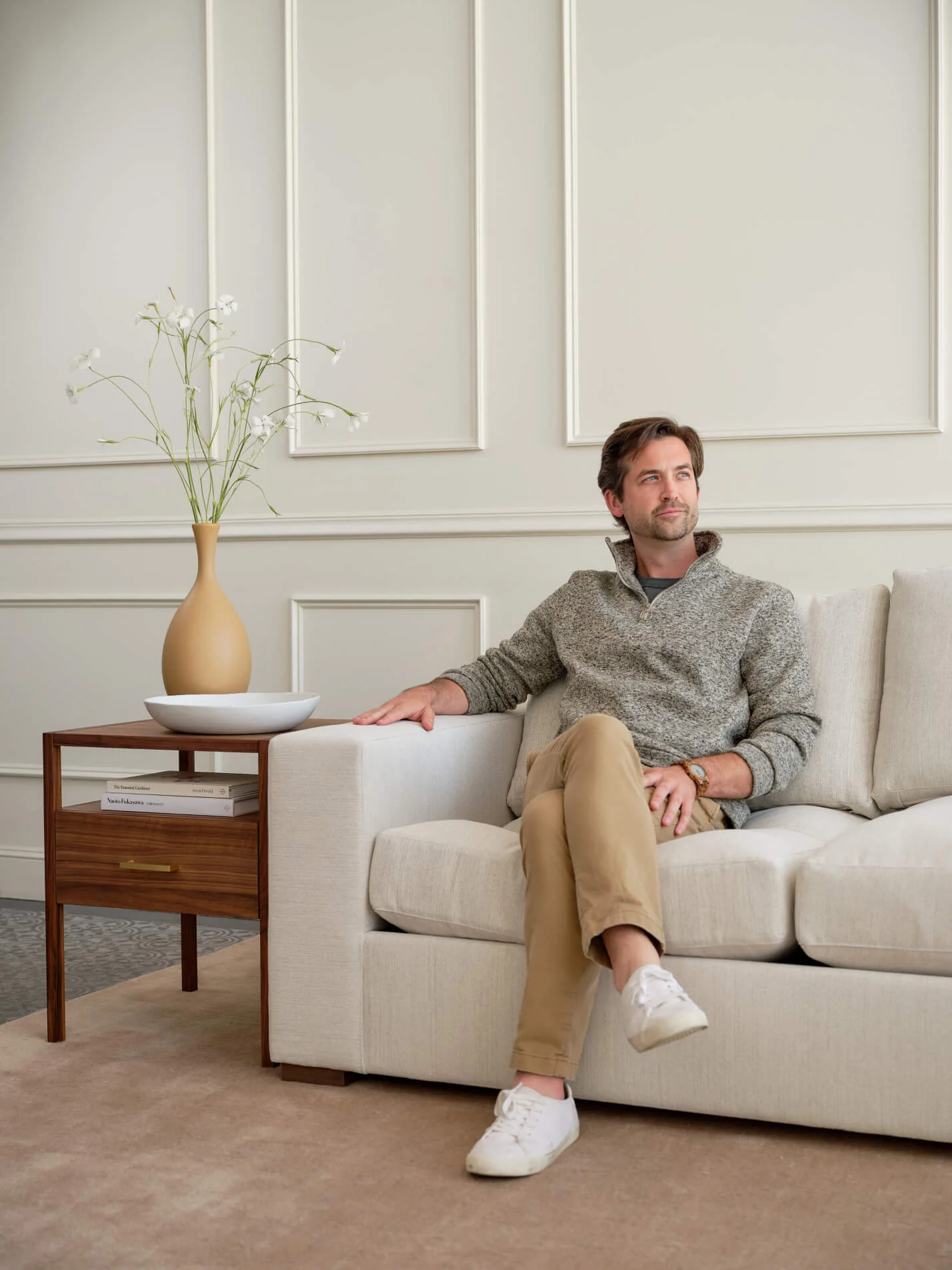 Rio Plush Chaise Sectional in Natural Latex - Image 6